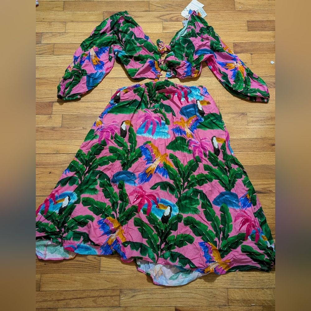 Farm Rio Cutout Dress